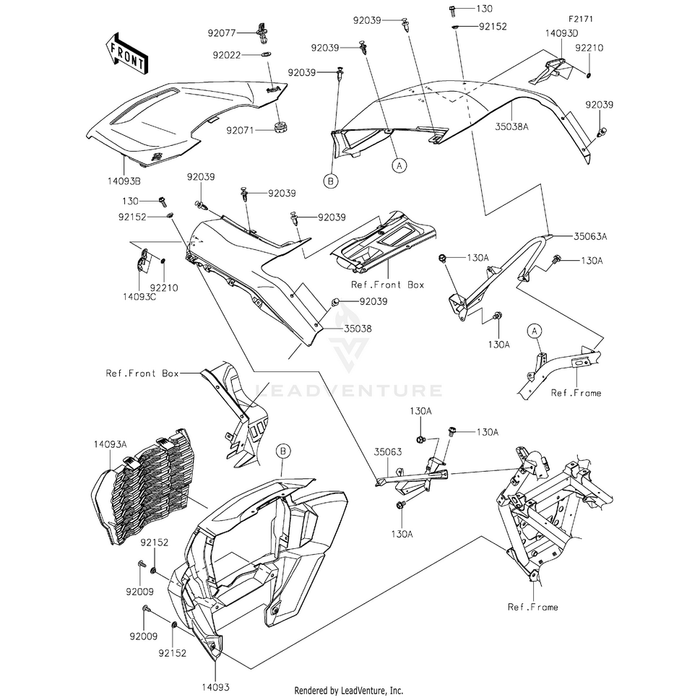 Cover,Hood,M.F.R.Graystone by Kawasaki