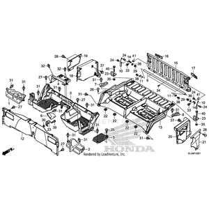 Cover, Left Bed Side *Nh1* (Black) by Honda 81560-HL4-A00ZA OEM Hardware 81560-HL4-A00ZA Off Road Express Peach St