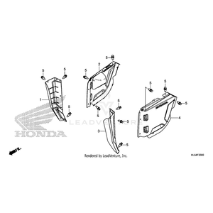 Cover, Left Front Side *Nh1* (Black) by Honda 83600-HL5-A00ZA OEM Hardware 83600-HL5-A00ZA Off Road Express Peach St