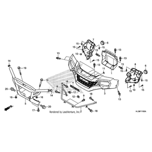 Cover, Left Headlight by Honda 66302-HL3-600 OEM Hardware 66302-HL3-600 Off Road Express Peach St