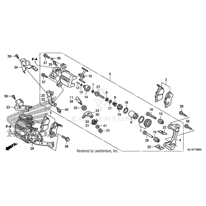 Cover, Left Rear Caliper by Honda