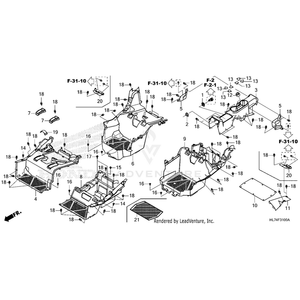 Cover, Left Rear Seat (Lower) by Honda 71170-HL7-A20 OEM Hardware 71170-HL7-A20 Off Road Express Peach St