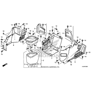 Cover, Left Rear Side *Nh1* (Black) by Honda 83650-HL4-F00ZA OEM Hardware 83650-HL4-F00ZA Off Road Express Peach St