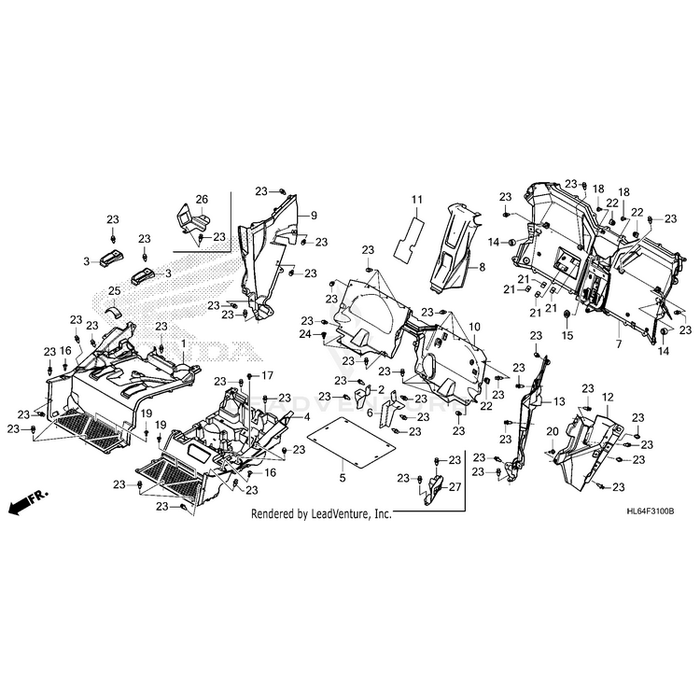 Cover, Left Seat-Back by Honda