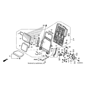 Cover, Left Seat Latch *Nh1* (Black) by Honda 77955-HL3-A00ZA OEM Hardware 77955-HL3-A00ZA Off Road Express Peach St