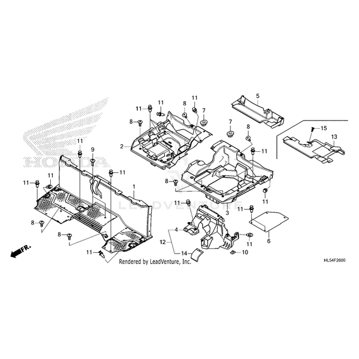 Cover, Left Seat (Lower) by Honda