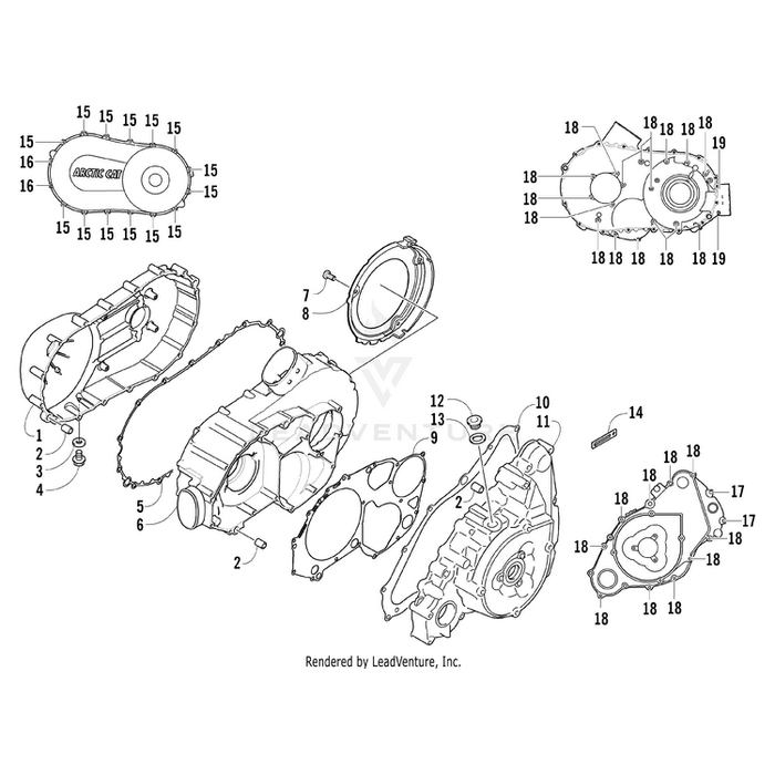 Cover, Magneto - Assembly By Arctic Cat