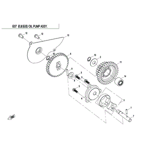 Cover Oil Pump by CF Moto 0800-070003 OEM Hardware 0800-070003 Northstar Polaris