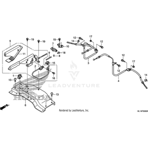 Cover, Parking Brake *Nh167L* (Graphite Black) by Honda 83445-SH3-000ZH OEM Hardware 83445-SH3-000ZH Off Road Express Peach St