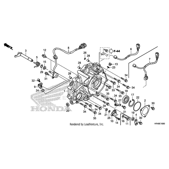 Cover, Rear Crankcase by Honda