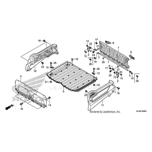 Cover Set, Left Bed Side (Type1) (Wl) by Honda 81565-HL3-A10ZE OEM Hardware 81565-HL3-A10ZE Off Road Express Peach St