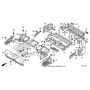 Cover Set, Left Bed Side (Type2) (Wl) by Honda 81565-HL3-600ZB OEM Hardware 81565-HL3-600ZB Off Road Express Peach St