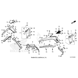 Cover Set, Left (Upper) (Type2) (Wl) by Honda 71465-HL7-A20ZA OEM Hardware 71465-HL7-A20ZA Off Road Express Peach St