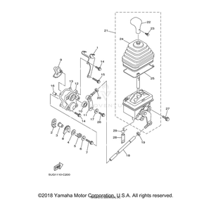 Cover, Shift Shaft by Yamaha 5KM-18129-01-00 OEM Hardware 5KM-18129-01-00 Off Road Express