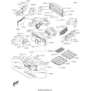 Cover,Side,Lh,S.Black by Kawasaki 14093-Y039-933 OEM Hardware 14093-Y039-933 No Longer Available