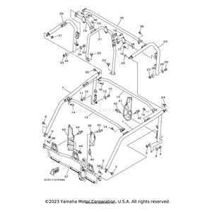 Cover, Side Pillar (R.H) by Yamaha 2PG-K813G-02-00 OEM Hardware 2PG-K813G-02-00 Off Road Express