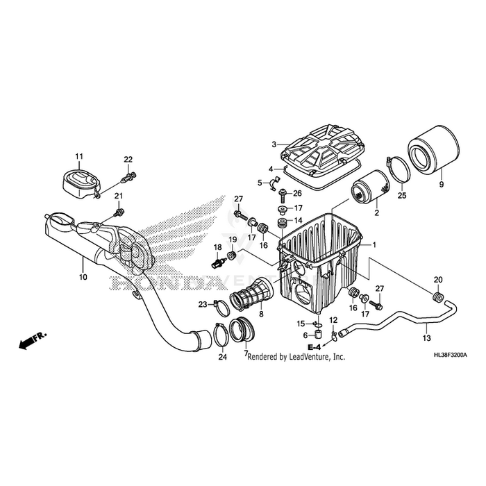 Cover, Snorkel by Honda