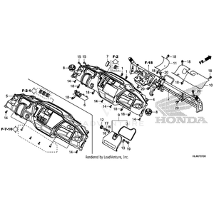 Cover, Steering *Nh1* (Black) by Honda 68103-HL4-A00ZA OEM Hardware 68103-HL4-A00ZA Off Road Express Peach St