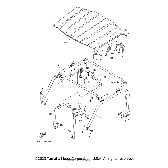 Cover, Sun Roof by Yamaha