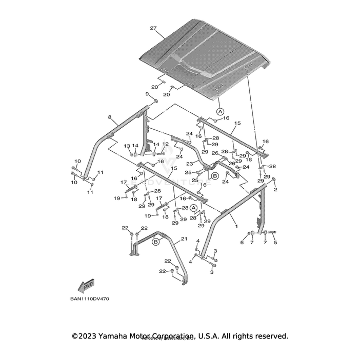 Cover, Sun Roof by Yamaha