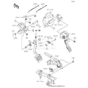 Cover,Switch by Kawasaki 14093-1021 OEM Hardware 14093-1021 Off Road Express Peach St