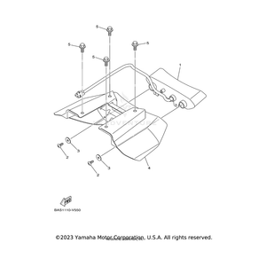 Cover, Taillight by Yamaha 2HC-F172X-00-00 OEM Hardware 2HC-F172X-00-00 Off Road Express