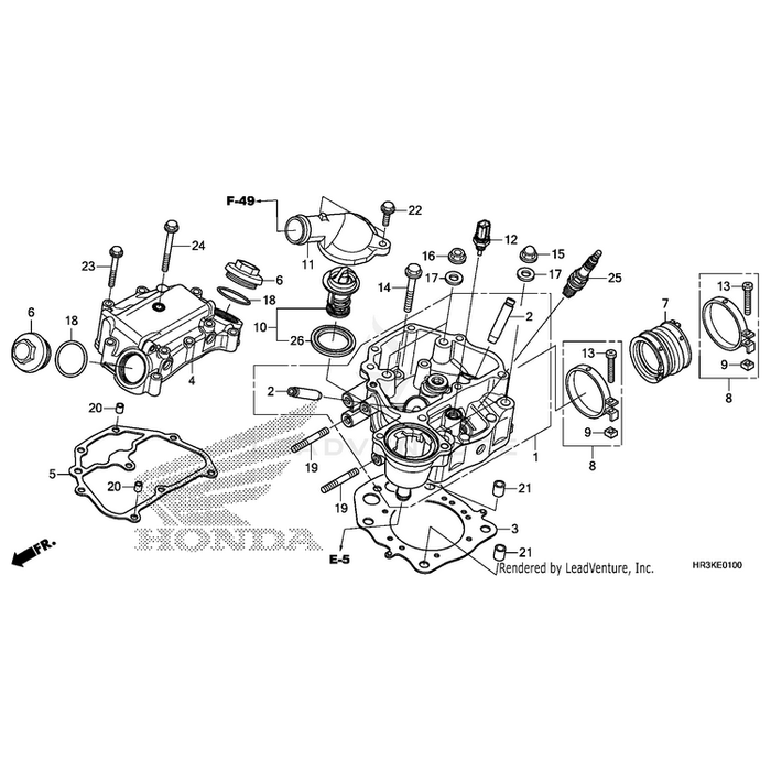 Cover, Thermostat by Honda