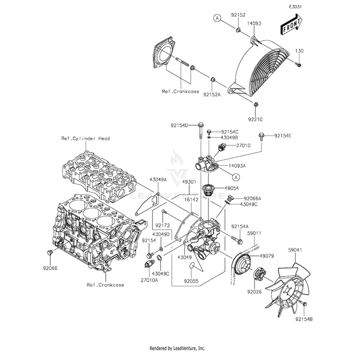 Cover,Thermostat by Kawasaki