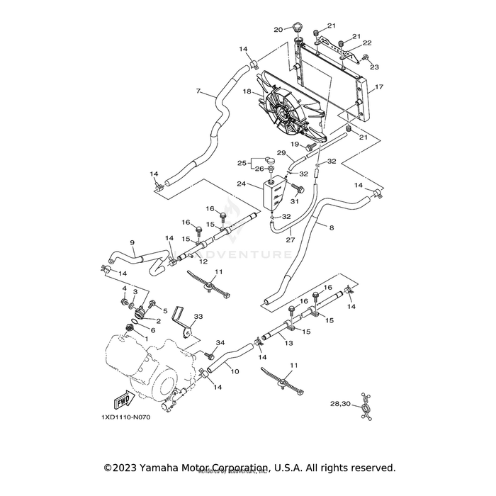 Cover, Thermostat by Yamaha