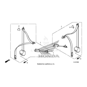 Cover, Through Anchor by Honda 77619-HL1-A00 OEM Hardware 77619-HL1-A00 Off Road Express Peach St