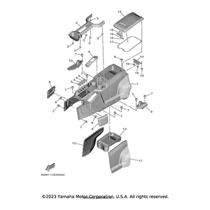 Cover, Top by Yamaha B4J-F171A-21-00 OEM Hardware B4J-F171A-21-00 Off Road Express