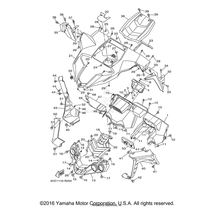 Cover, Upper 1 by Yamaha