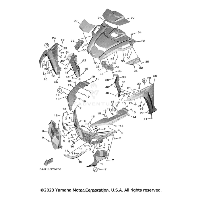 Cover, Upper 1 by Yamaha