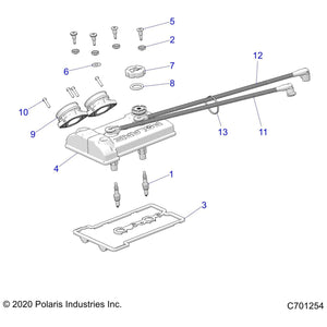 Cover-Valve,Cast,2Cyl,Dohc by Polaris 5633264 OEM Hardware P5633264 Off Road Express