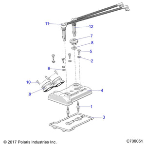 Cover-Valve,Cast,2Cyl,Dohc by Polaris 5634650 OEM Hardware P5634650 Off Road Express