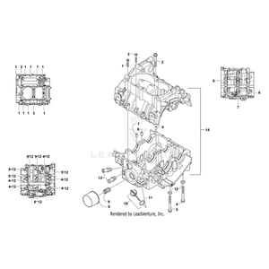 Crankcase Assembly By Arctic Cat 3306-969 OEM Hardware 3306-969 Off Road Express