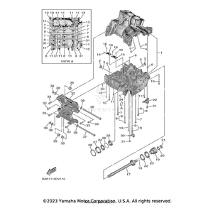 Crankcase Assembly by Yamaha BG4-E5150-00-00 OEM Hardware BG4-E5150-00-00 No Longer Available