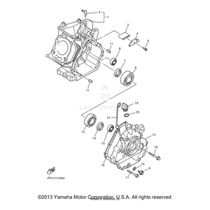 Crankcase Assembly by Yamaha JR7-15100-03-00 OEM Hardware JR7-15100-03-00 Off Road Express