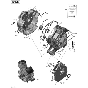 Crankcase Assy by Can-Am 420685257 OEM Hardware 420685257 Off Road Express Drop Ship