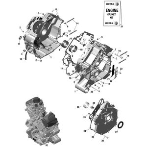 Crankcase Assy by Can-Am 420686549 OEM Hardware 420686549 Off Road Express Drop Ship