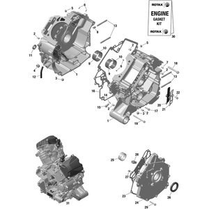 Crankcase Assy by Can-Am 420686556 OEM Hardware 420686556 Off Road Express Drop Ship