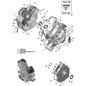 Crankcase by Can-Am 420686551 OEM Hardware 420686551 Off Road Express Drop Ship