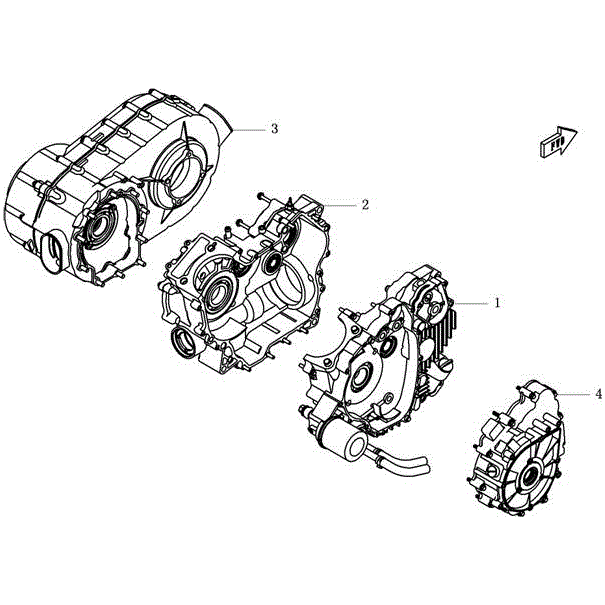 Crankcase Cover (Left) by CF Moto