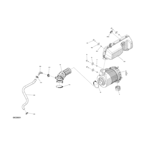 Crankcase Formed Hose by Can-Am 707800868 OEM Hardware 707800868 Off Road Express Peach St