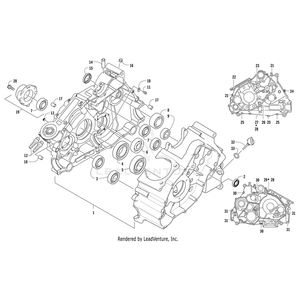 Crankcase,H1,Assy By Arctic Cat 0801-150 OEM Hardware 0801-150 Off Road Express