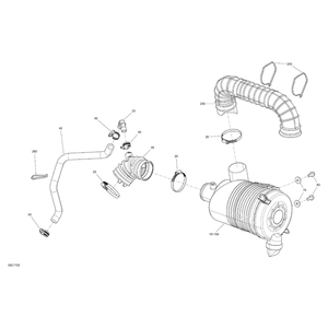 Crankcase Hose Vent by Can-Am 707800655 OEM Hardware 707800655 Off Road Express