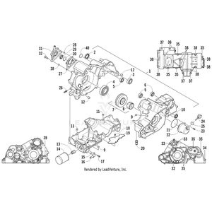 Crankcase Replacement-Serv Pkg By Arctic Cat 0801-198 OEM Hardware 0801-198 Off Road Express