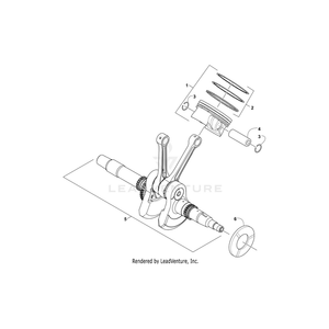 Crankshaft-Assembly (H2 Lt Fly) By Arctic Cat 0805-339 OEM Hardware 0805-339 Off Road Express