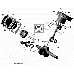 Crankshaft by Can-Am 420219748 OEM Hardware 420219748 Off Road Express Drop Ship