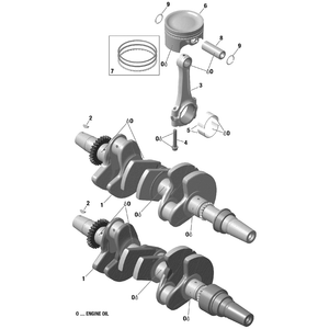 Crankshaft by Can-Am 420819787 OEM Hardware 420819787 Off Road Express Drop Ship